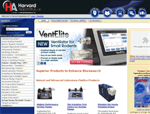 Tablet Screenshot of harvardapparatus.co.uk